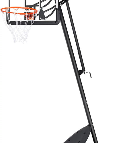 54 In. Basketball Hoop Outdoor Portable Basketball Goal with 7.5 - 10 Ft. Adjustable Basketball System Basketball Equipment with Wheels for Adult Kids Family Indoor and Outdoor