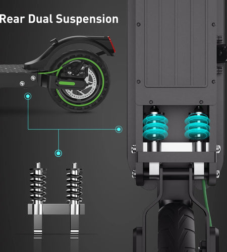 S9Pro Electric Scooter, 18.6 Mph E Scooter, up to 21 Miles Long Range 350W Electric Scooters Adults, Pneumatic Tires with Smart Scooter App