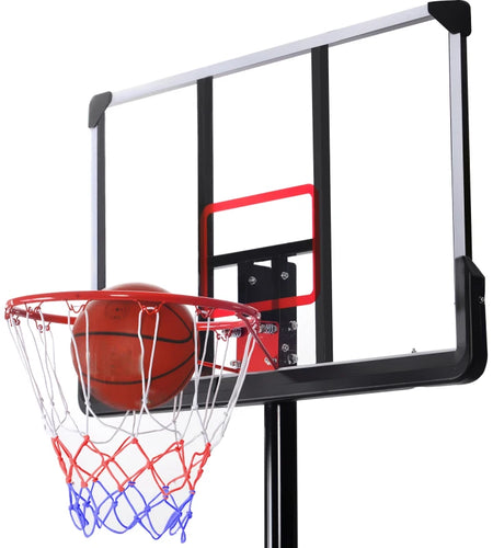 Portable Basketball Hoop Basketball System 6.6-10Ft Height Adjustment for Youth Adults LED Basketball Hoop Lights Colorful Light