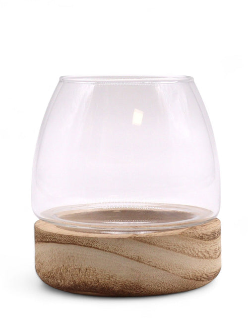 Load image into Gallery viewer, Mini Terrarium on Natural Tung Wood
