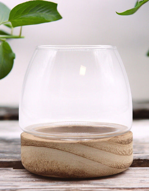 Load image into Gallery viewer, Mini Terrarium on Natural Tung Wood
