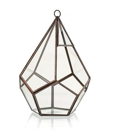 Glass Terrarium - Large Pentagon