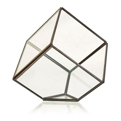 Load image into Gallery viewer, Glass Terrarium - Cube on Corner
